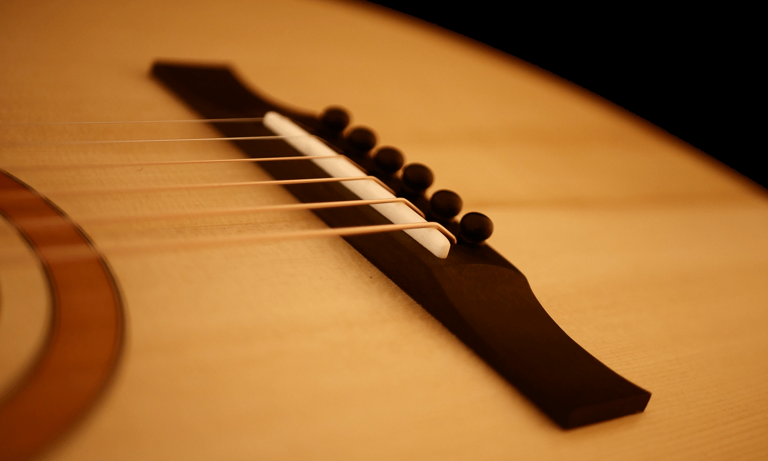 guitare folk en cerisier